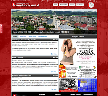 Oficiálne stránky mesta<br />Spišská Belá